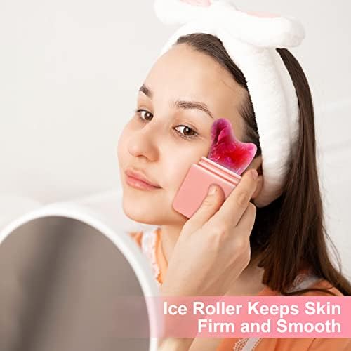 ACWOO Ice Roller for Face & Eyes Facial Beauty Skin Care Tools, Gua Sha Skin Remove Fine Lines Shrink Pores Reduce Acne and Lubricate the Skin Mini Ice Roller for Face Eyes and Neck