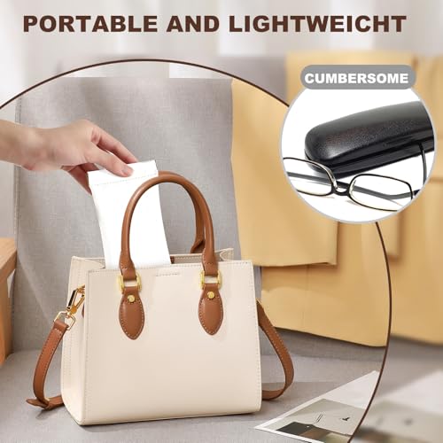 Image of Anikathy 2Pcs Sunglass Eyeglass Glasses Case Soft PU Leather with Cleaning Cloth Portable Glasses Pouch Bag for Men Women