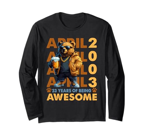 23rd Birthday Bear Beer April 2003 Vintage 23 Years Old ����T�V���c