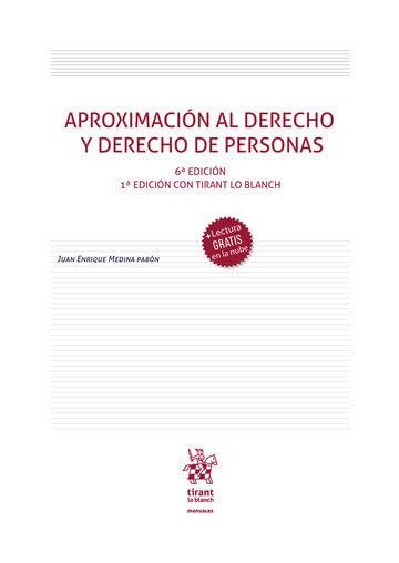 Aproximación al derecho y derecho de personas (Manuales de Derecho Civil y Mercantil -Colombia-)
