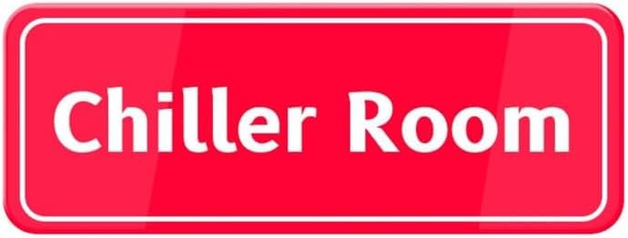 Gifdeeha Chiller Room Sign Acrylic Warning Door Wall Labels for Offices Businesses House Home Gift Women Men 3x10 Inch