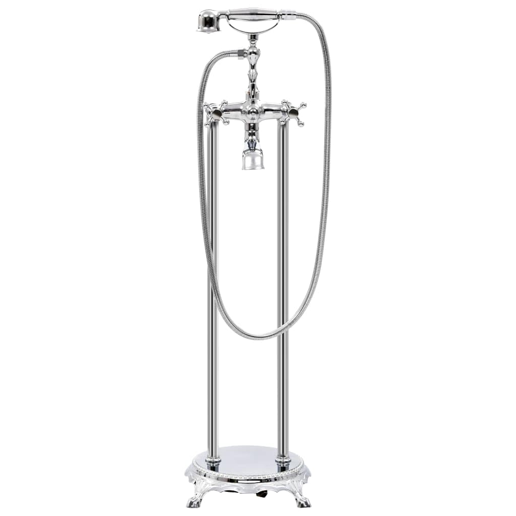 vidaXL Bateria wolnostojąca do wanny, stal nierdzewna, 99,5 cm