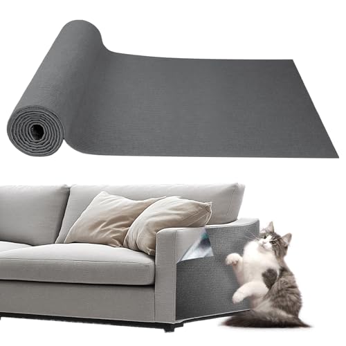 Storystore Selbstklebend Kratzmatte Katze, 40cm x 250cm Katzen Kratzmatte Kratzschutz Sofa Katze, DIY Katzes Katzenteppich Wand Kratzschutz für...
