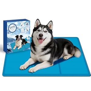 AECCN Dog Cooling Mat Large 90 x 50cm, Durable Non-Toxic Gel Cool Mat for Dogs, No Water or Electricity Require, Must-Have for Hot Summer to Keep Pets Cool