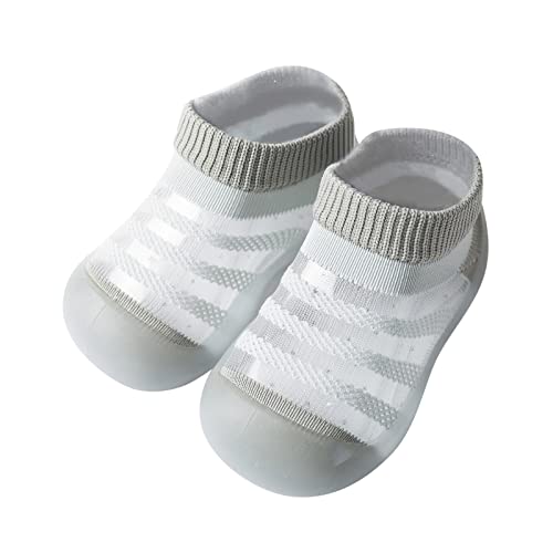 Toddler Girls Soft Anklet Socks Striped Kids Slipper Sole Rubber Summer Boys Shoes Breathable Baby Cotton Socks4