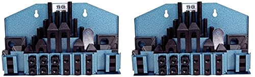 TE-CO 20402 Machinist Clamp Kit, 5/8" Table T-Slot x 1/2-13" Stud, 52 Pieces (2)