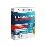 Santarome Bio - PLASMA MARIN HYPERTONIQUE PROCÉDÉ QUINTON - Vitalité, Énergie, Tonus, Minéraux Marins – Complément Alimentaire Naturel – 20 Ampoules