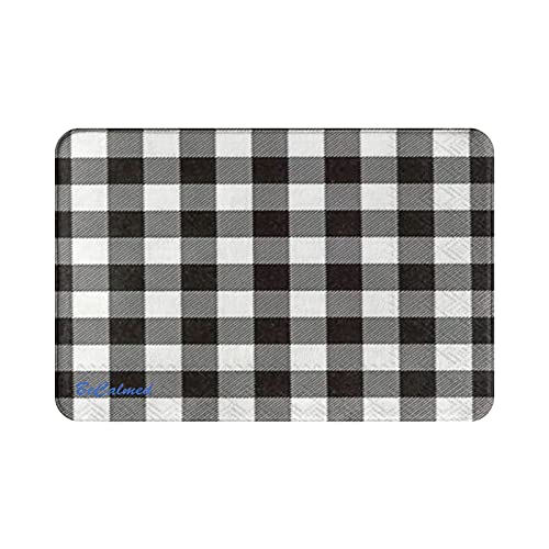 Becalmed Kitchen Floor Mat Cushioned Anti Fatigue Floor Mat,16"X24", Standing Mat, Anti Fatigue Mat Kitchen, for Kitchen, Floor, Home, Office, Desk, Sink, Laundry, Black&White