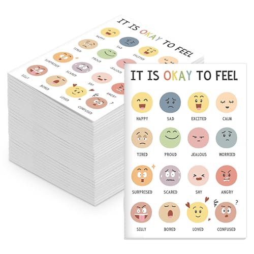 Engrowtic 25 Pcs Motivational Notebooks Bulk Mini Positive Affirmations Journals Mini Composition Notebook Inspirational Mental Health Notepad for Employee School Office Student (Feeling)