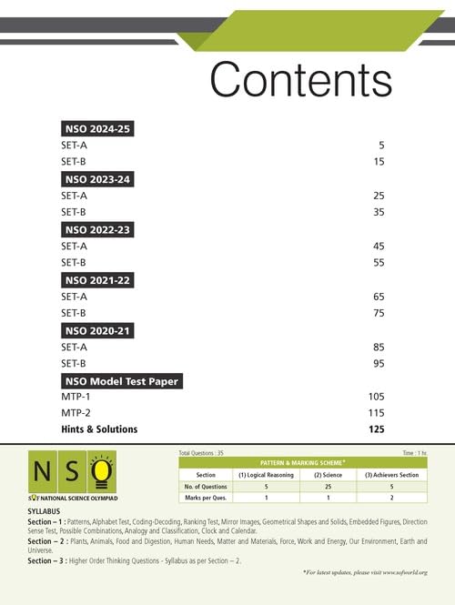 Image of (Old Edition)Class 4 Science Olympiad Previous 5 Years Papers