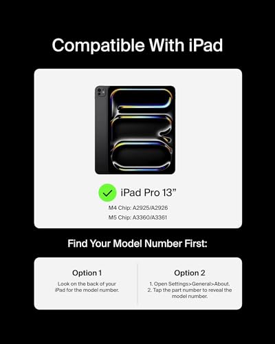 Image of Belkin Pro Keyboard Case w /Magnetic Stand, Backlit Bluetooth Keyboard, Multi-Gesture Controls, Magnetic Apple Pencil Storage Compatibility, & Multimedia Keys for iPad Pro 13 inch (M4 /M5) - Black