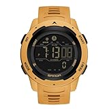 ⌚【Montre multifonction】- Minuterie sportive, comptage des pas sportifs, calories brûlées, kilométrage sportif, mode compte à rebours, heure double ville, affichage lumineux, affichage année/mois/jour/jour de la semaine, étanche à 50 mètres de profondeur, heure horaire. signal, mode réveil, chronométrage, heure double mode, détection de basse tension, antichoc et anti-chute.