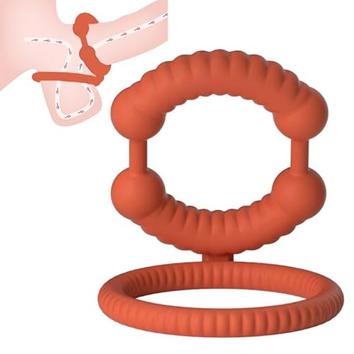MâLe Multifonctionnel Orange Fitness Massage Cercle, Double Design De Cercle avec des Options D'Utilisation Multiples, Cadeau De Couple