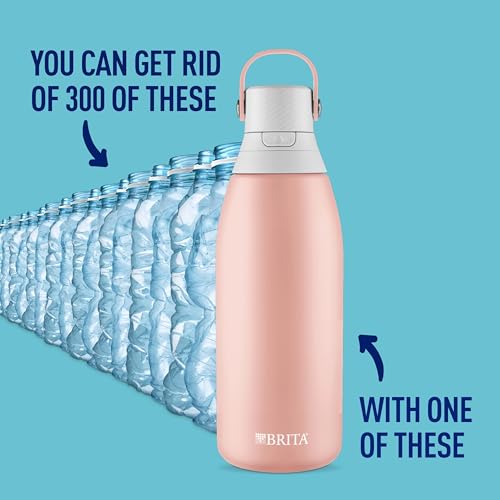 image for Brita Stainless Steel Premium Filtering Water Bottle, BPA-Free, Replac