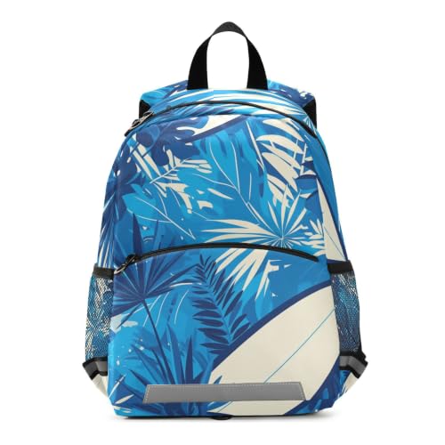 Sac à dos maternelle plume bleue aquarelle pour enfant de 3 à 8 ans