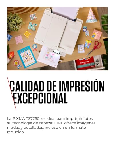 Miniatura 3 de Canon PIXMA TS7750i – Impresora Multifunción, Copiadora y Escáner para Uso Doméstico | Conexión Inalámbrica Desde tu Smartphone | con PIXMA Print Plan