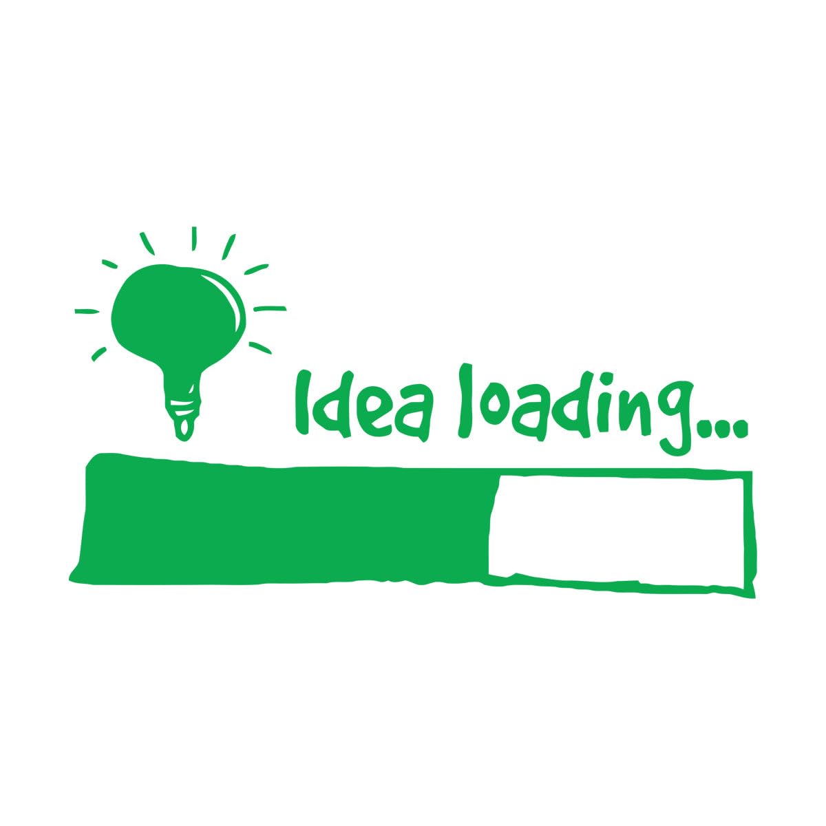 Fine Carving Decals Creative Loading Light Bulb Lamp Children 48x88.4cm Multiple Size Options Large Green