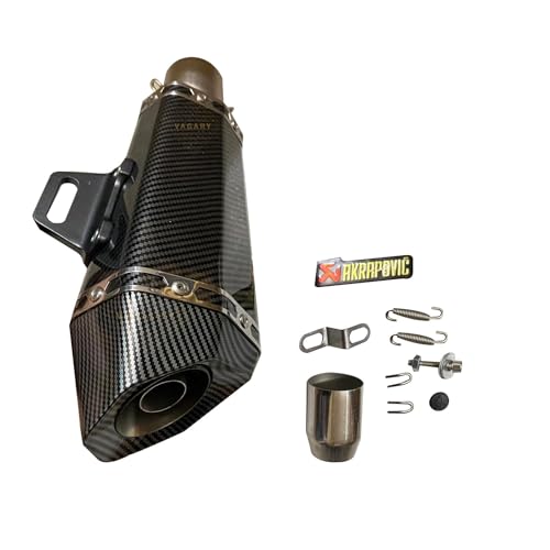 Vagary Carbon Acrophobic exhaust/Silencer Wtih Inbilt DB Killer for for Bajaj Dominar 400/ Bajaj Pulsar RS 200, NS 200