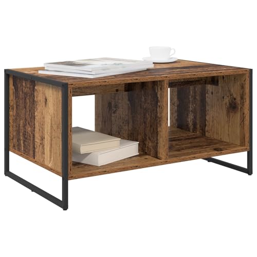 Table basse rectangulaire bois vieilli table décorative salon