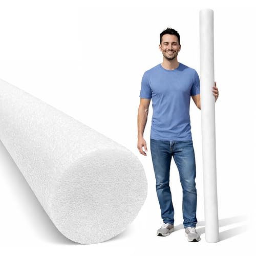 Oodles of Noodles MEGA Jumbo Approx 6 Foot x 5 Inch Biggest Pool Noodle Ever Multi-Purpose White