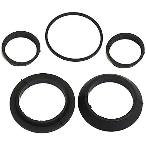 Home Centre Basin Waste Pipe Seals Set 1 1/4 Conical Washer Leak Repair Kit Bath DIY Syphon Cover