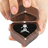 de anillos en forma de corazón, almacenamiento de propuestas románticas, anillos de compromiso, ideal para Navidad, día de San Valentín, boda, celebración, regalo para mujeres, novia, pareja