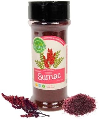 EAT WELL PREMIUM FOODS Eat Well Sumac Spice Powder 4oz Shaker Bottle, Ground Sumac Fruits, Middle Eastern Traditional Natural Spices, Sumac Seasoning With Gourmet Ingredients