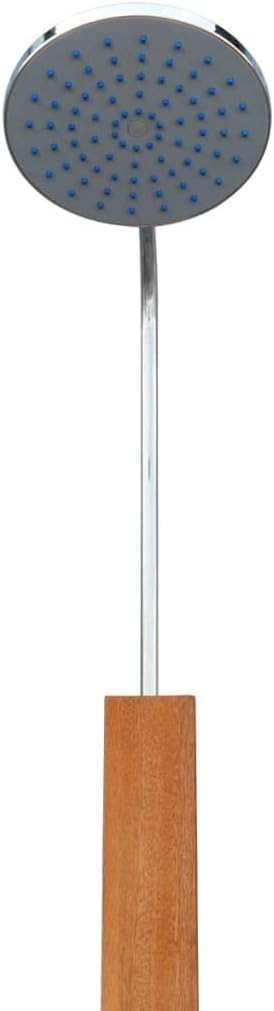 Garden Shower, Wooden Outdoor Showers Stand Adjustable Water Pressure Shower for Backyard Pool Camping Swimming 28 x 28 x 83 inch