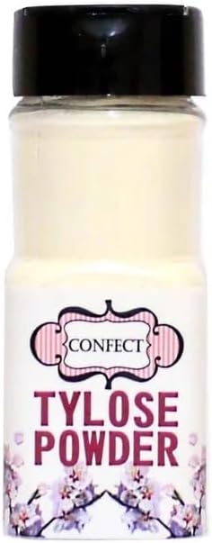 Confect Tylose Powder | Food-Grade CMC Powder for Fondant, Gumpaste & Edible Glue | Thickening & Stabilizing Agent for Baking | Vegan & Gluten-Free- 50 Gms