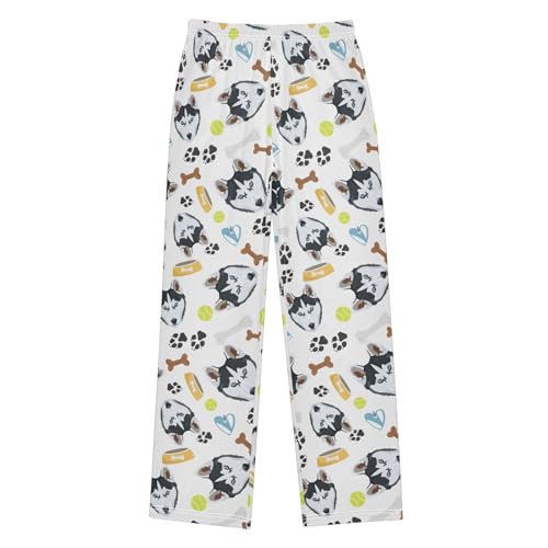 Dog Husky Stuff Boys Pants for Kids Jogger Pants with Pockets S-XL