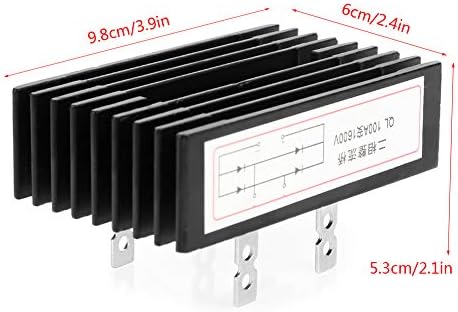ViaGasaFamido 100A 1600V 2 Phase Diode Bridge Rectifier