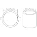 Fuel Cap for Reefer, International MD, and Ford 650/750 Tanks - Non-Locking, Aluminum, 190F Thermal Relief