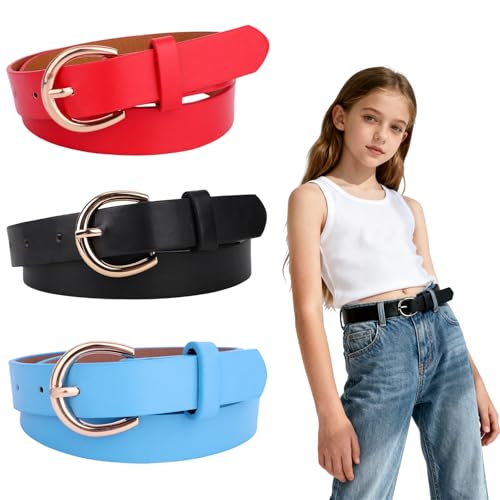 Ceinture cuir fille tailles 10-12 finis les pantalons trop grands Mikovivi