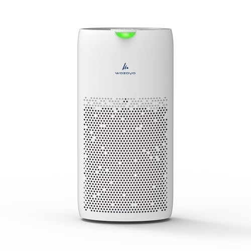 Pure Air PA5 Smart WiFi Wozoyo Air Purifier for Large Rooms, Covers 1493 ft², 199 CFM, 3-in-1 HEPA Filtration, Removes Dust, PM Sensor, LED Touch, Low Noise, Alexa & Google