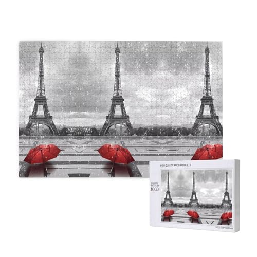 Rompecabezas Torre Eiffel de 1000 piezas Phayah, puzzle para adultos y decoración del hogar