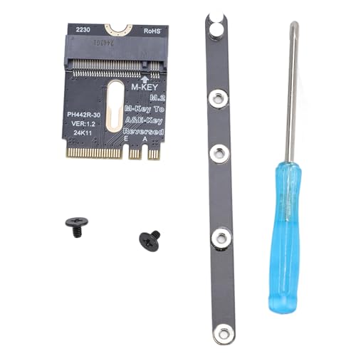 GOWENIC M.2 NVME SSD Convert Adapter, M.2 NGFF M Key SSD Convert Card M.2 A & E WiFi Port PCIe 4.0 M Key NVME SSD Expansion Card