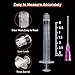 50 Pack 3ml/cc Disposable Luer Lock Lab Syringes with 18Ga 1.5 Inch Needle , Individually Sealed Packed