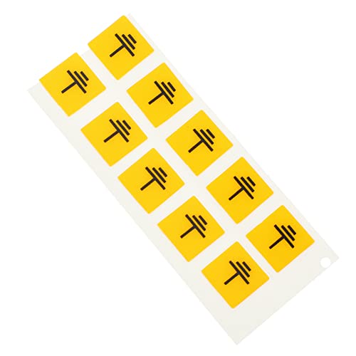 SOLUSTRE 1set Safety Stickers for Electrical Grounding Warning Decals Reliable Material Easy to Use and Store for Machinery and Equipment Safety 10pcs
