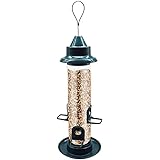 自動バードフィーダー 自動給餌器 吊り下げ 筒型 透明 野鳥 餌台 鳥 えさ入れ 鳥用フードフィーダー バード食器 餌台 鳥 餌入れ 餌やり 野鳥観察 屋外 庭 ガーデン ベランダ 田舎 設置簡単 ペット用品