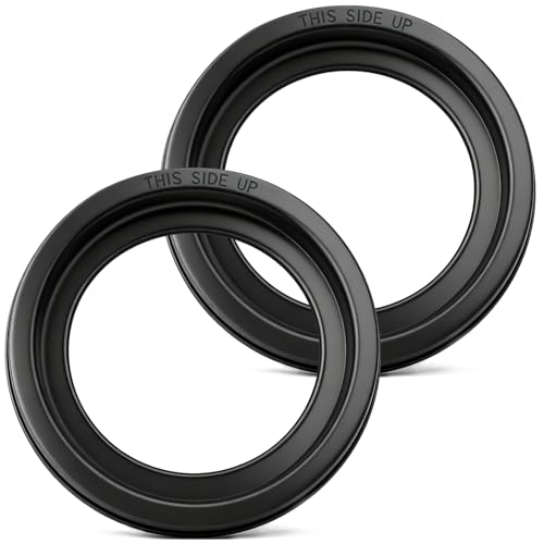 Rakiyada RV Toilet Seal for Dometic 300-310-320-400-410-420, Upgraded Thicker Rubber Flush Ball Seal Gasket Replacement 385311658, Fix Leakage & Odor, Easy Install Camper Toilet Seal, 2-Pack
