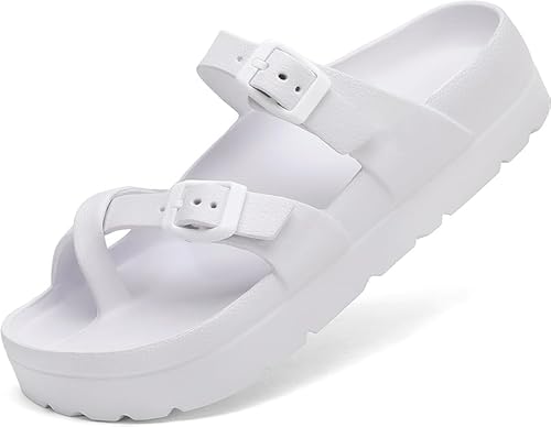 GARDMA Genuine Pillow Slippers for Women and Men | House Slides Shower Sandals | Extremely Comfy | Cushioned Platform Sole | Cloud Slides | Lightweight Non-Slip Easy to Clean