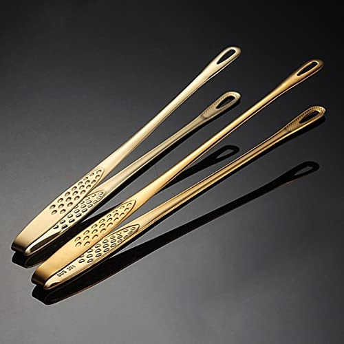 Pinza da Cucina Pinza per Alimenti in Acciaio Inossidabile Cucina Multifunzione Barbecue Insalata Pane tostato Pinza da Cucina Pinza da Portata (9 Pollici)