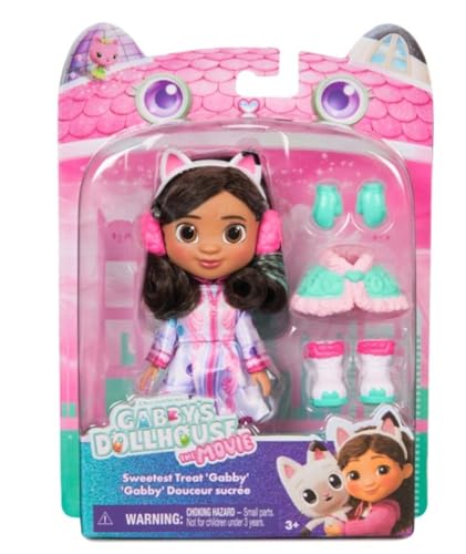 Gabbys Dollhouse Movie Small Doll Assortment with Poseable Arms and Legs Movie-Inspired Outfits for Kids 3 Years +