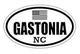 Gastonia NC North Carolina Gaston County Stealthy US Flag Euro Decal Bumper Sticker 3M Vinyl 3' x 5'