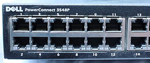 Dell Powerconnect 3548P Switch - 48 Ports - Manageable - 48 X Rj-45 - Stack Port - 2 X Expansion Slots - 10/100Base-Tx, 10/100/1000Base-T - Poe Ports - Rack-Mountable #TOP1