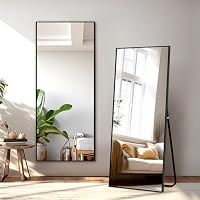 56"x19" NicBex Rectangular Aluminum Alloy Frame Floor Mirror W/ Stand only