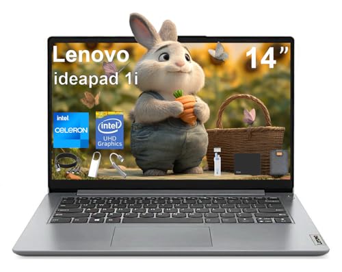 Lenovo IdeaPad 1i Ordinateur portable étudiant, écran HD antireflet de 14