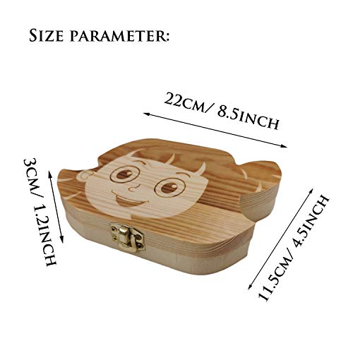 Pambo Baby Tooth Fairy Keepsake Box- First Teeth And Curl Keepsake Box | Tooth Boxes Saver & Holders For Lost Teeth Kids-Girls #TOP3