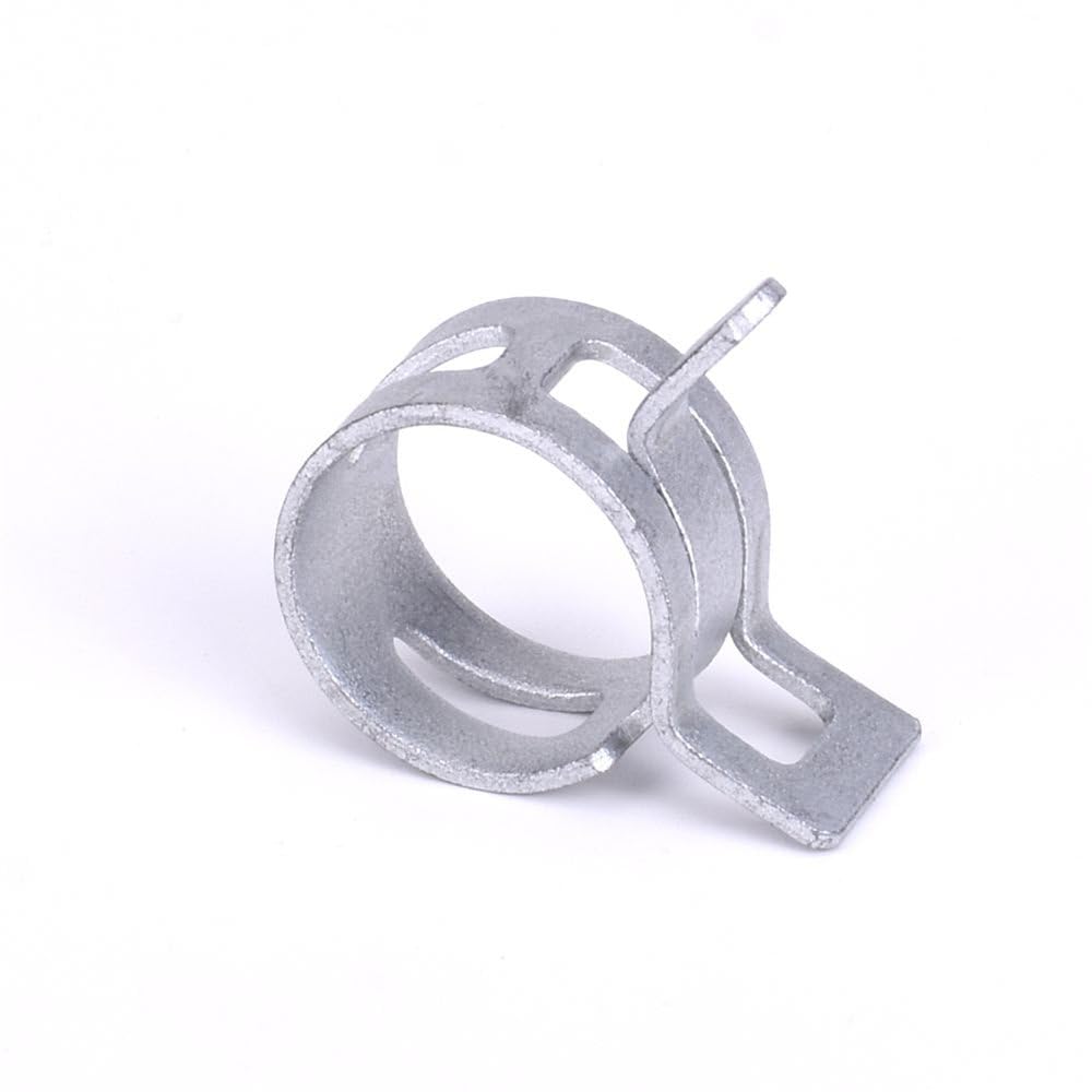 Morsetto a molla rivestito in acciaio al manganese da 65 MN, diametro interno 5 mm-22 mm, morsetto per tubi in acciaio elastico ad alta resistenza, 22 mm, 50 pezzi