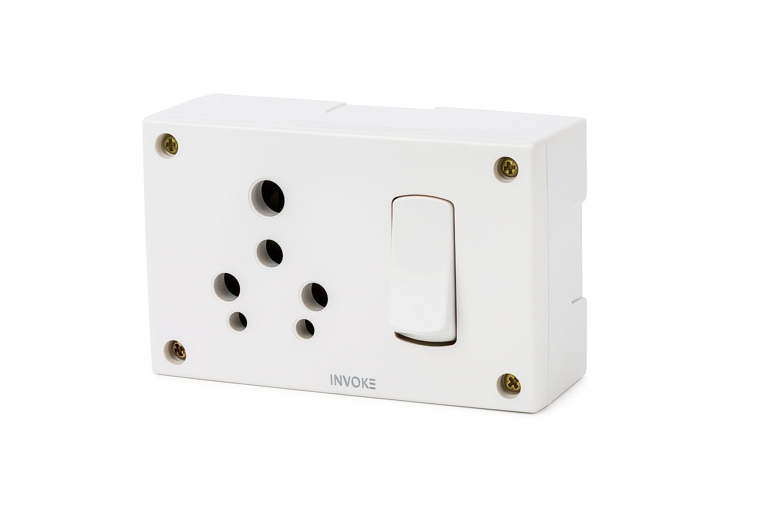 Invoke 3in1 6A & 16A Combined with Junction Box Switch and Socket, White-picture-15